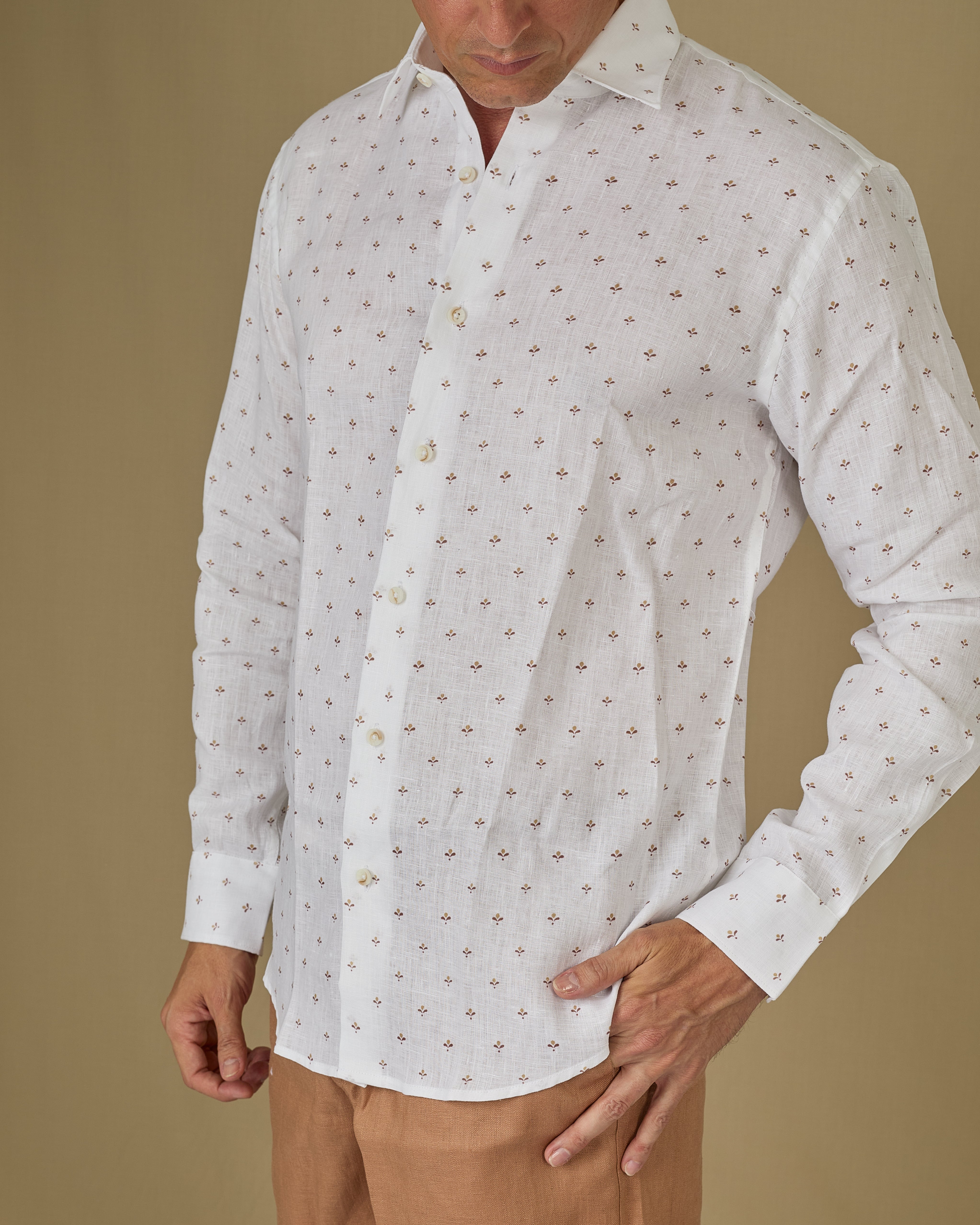 Ethnic Camisa Manga Larga