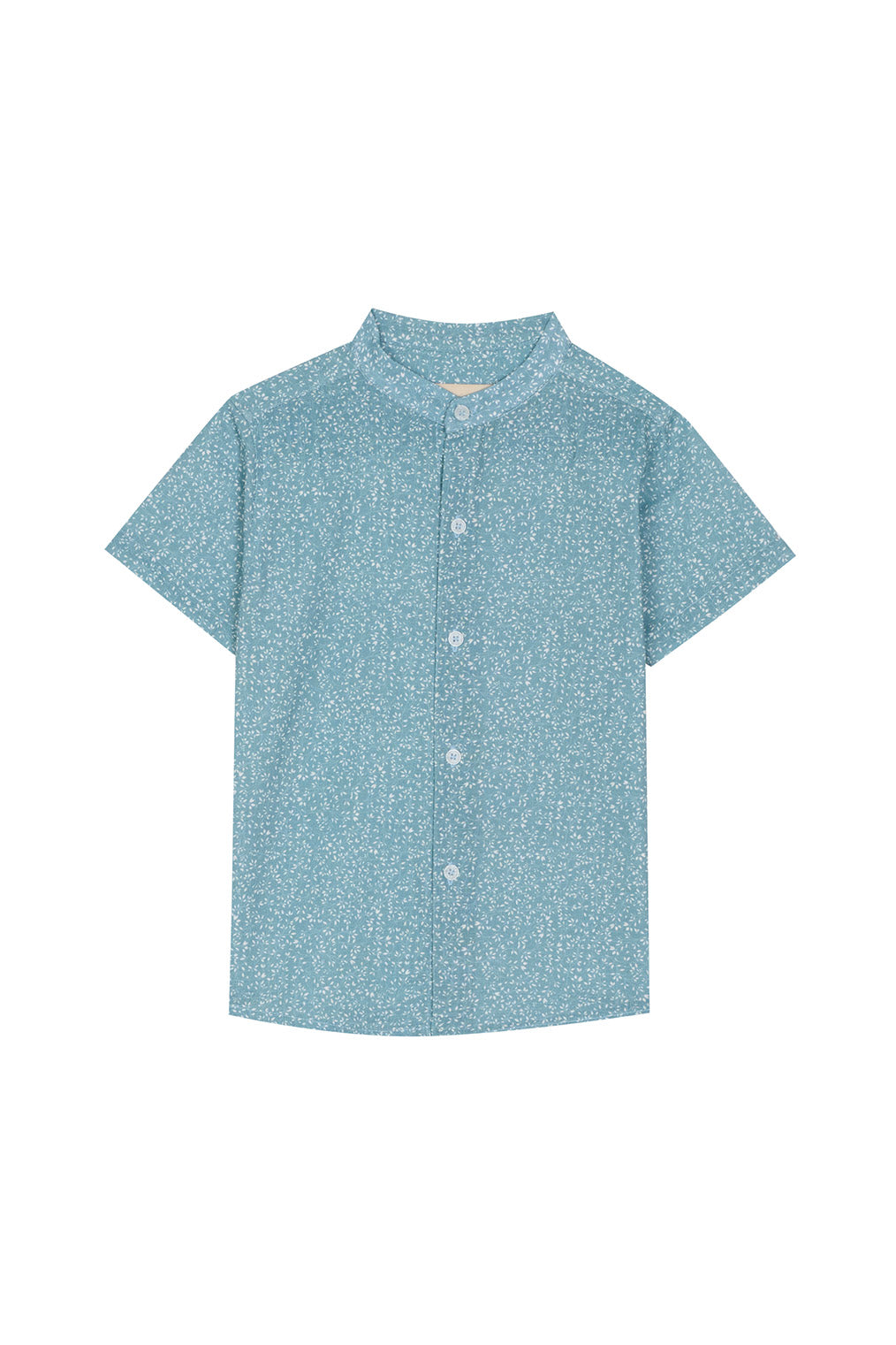 Blue Flowers Camisa Manga Corta Neru