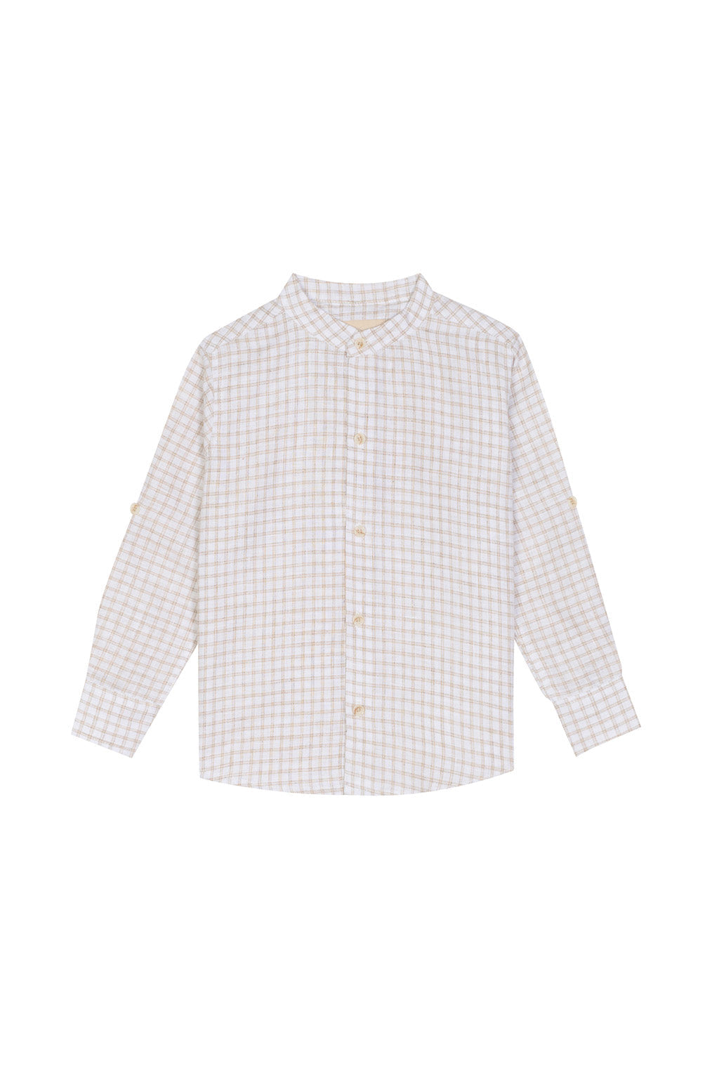 Plaid Camisa Manga Larga Neru