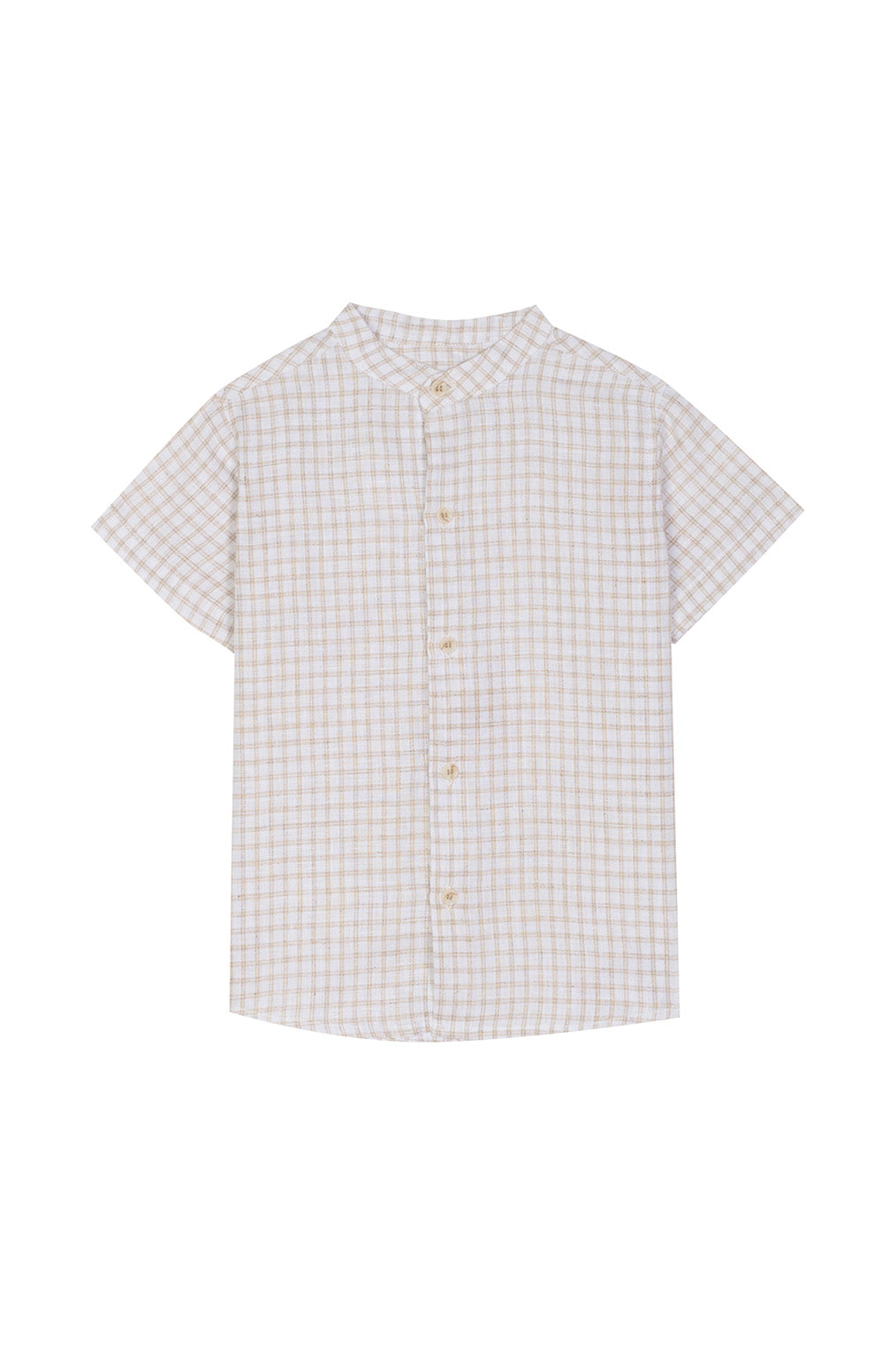 Plaid Camisa Manga Corta Neru